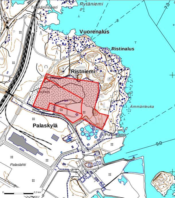 PÖLYPÄÄSTÖJEN LEVIÄMISLASKELMA 2 Kuva 1: Toiminta-alueen sijainti ja lähimmät asuinalueet.