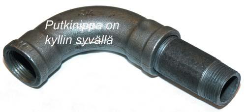 Karhennus tehdään metallisahan terällä tai viilalla. Liitos voidaan tiivistää myös kovettuvilla tiivistenesteillä tai tahnoilla.