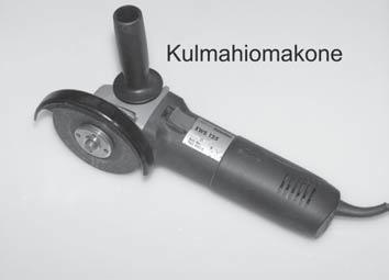 96 Metallityöt Kulmahiomakoneissa on nimensä mukaisesti moottorin akseli 90 kulmassa