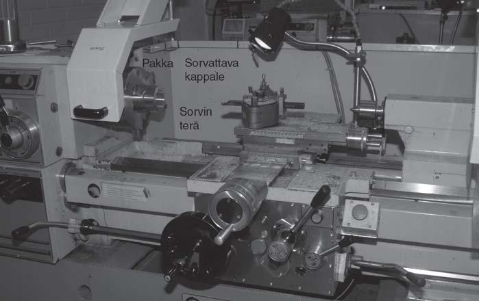 124 Metallityöt Sorvin terä Sorvi voidaan myös