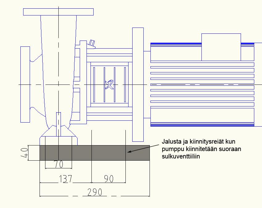 19 Kuva 15. Vaihtoehtojen 1 ja 2 jalustaratkaisu 1.