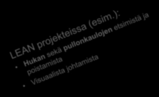 Lean salkussa Innovaatio- ja kehitysalkun yhteisellä johtamisella mahdollistetaan nopeammat hyödyt minimoimalla samaan aikaan toteutettavien kehitystoimenpiteiden määrä.