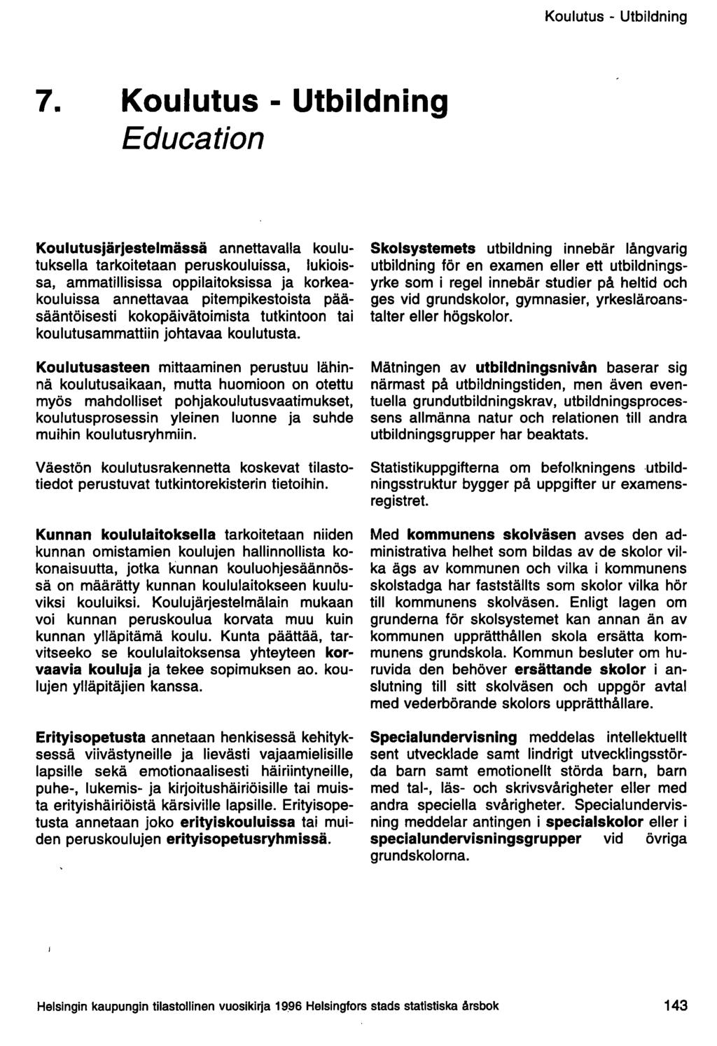 Koulutus - Utbildning 7.