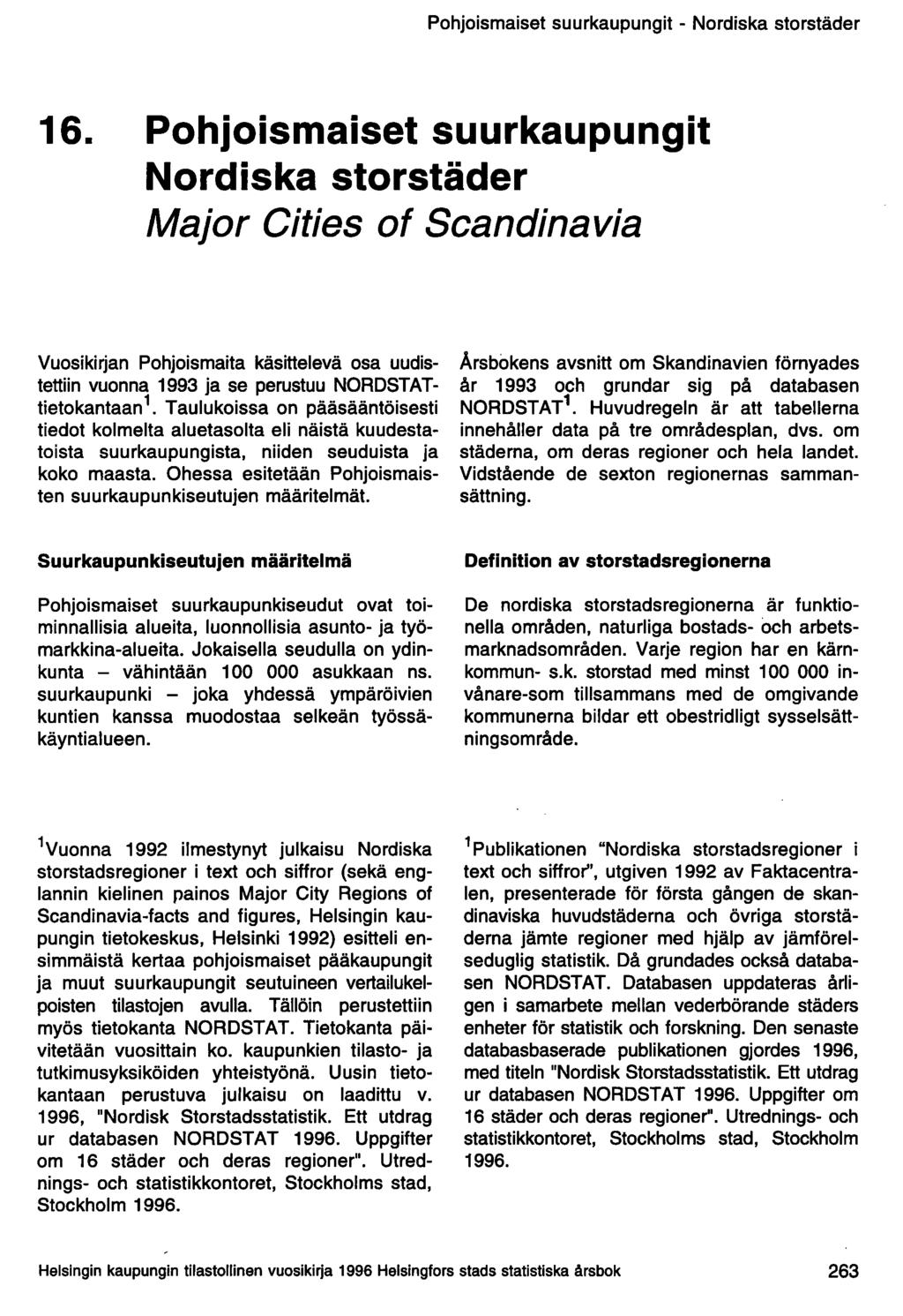 Pohjoismaiset suurkaupungit - Nordiska storstäder 16.