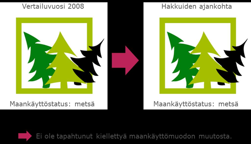 51 (77) KUVA 5 METSÄN MAANKÄYTTÖSTATUS EI OLE MUUTTUNUT VERTAILUAJANKOHDASTA 5.