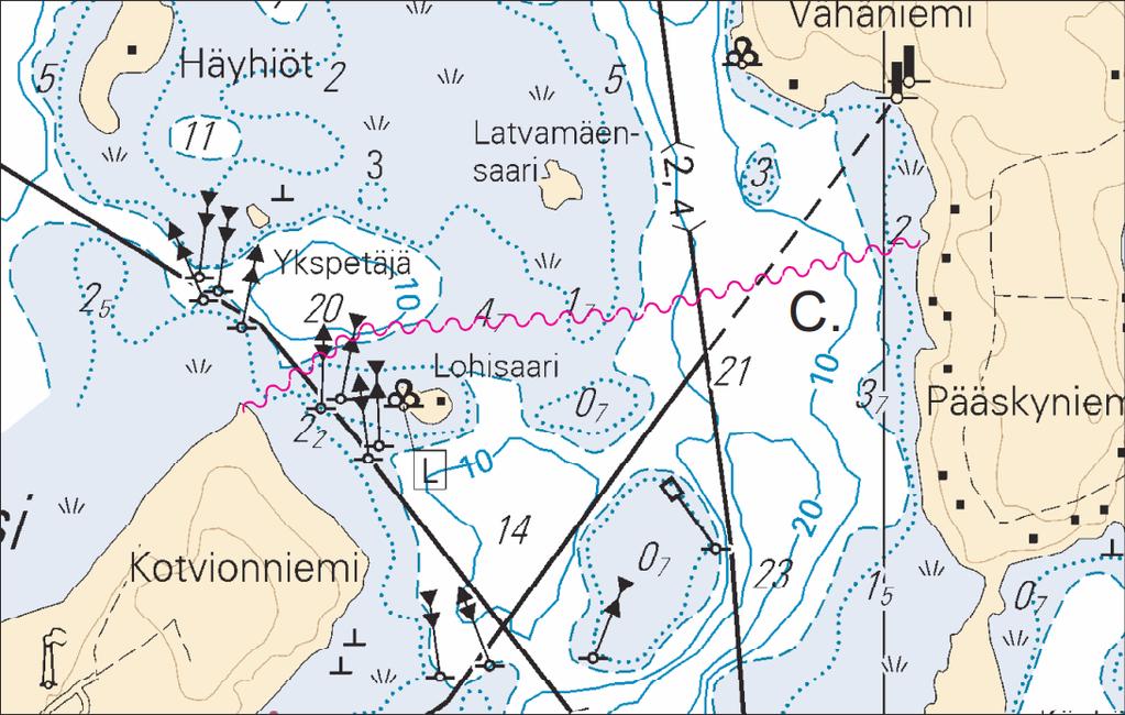 Lappeenranta/Villmanstrand 2015) Tm/UfS/NtM 33, 30.11.2014 *372. N/501/501.1 Suomi. Kokemäenjoen vesistö. Tampere. Kaupinojanlahti. Putkijohdot. Erikoismerkit. Karttamerkintä.