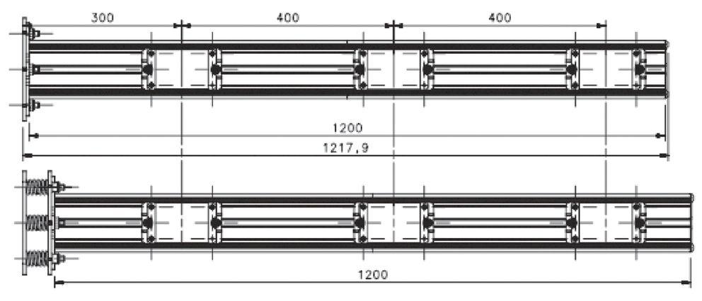 SG-DM-1200 SG-DM-1650 SG-DM-1900 Kuvaus Suojaava tolppa L = 600 mm, sis. säädettävän jalan: kulma- ja kallistussäädöillä Suojaava tolppa L = 1000 mm, sis.