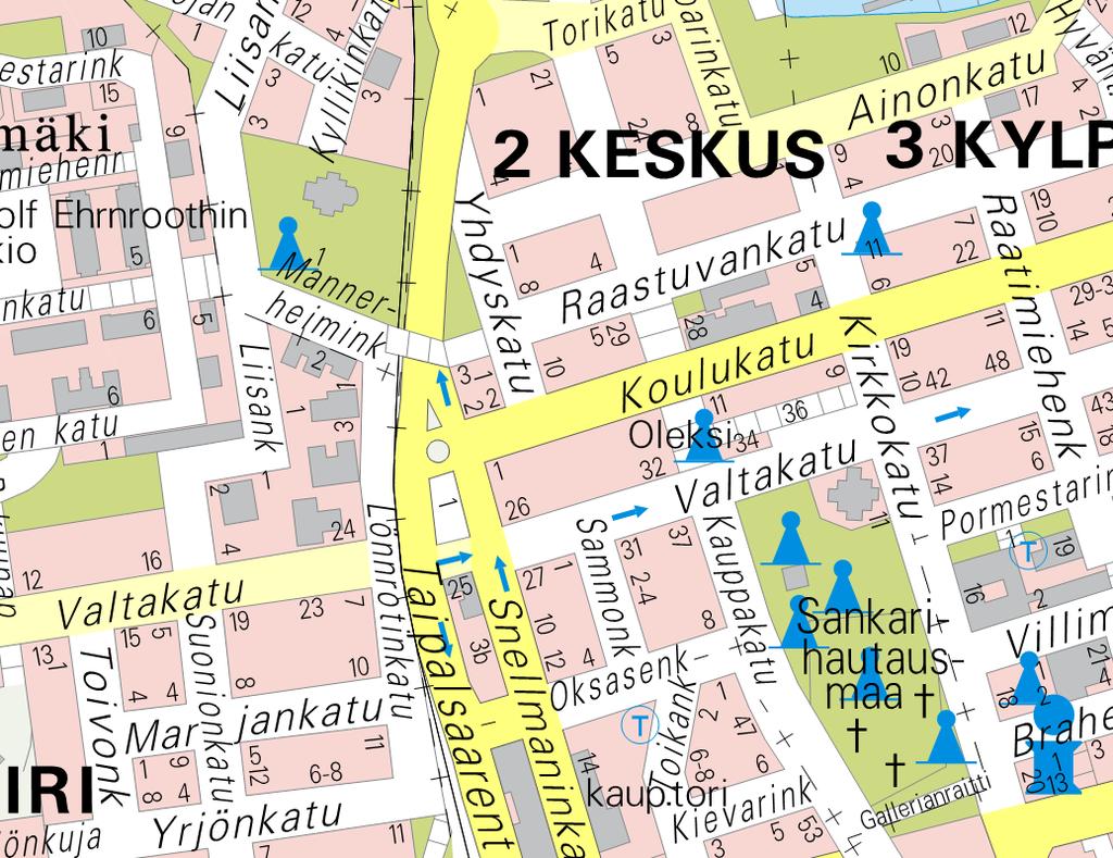 7 3.1 Taipalsaarentie/Snellmaninkatu Koulukatu: IND5: 1,08 vuonna 2013 -> 2.