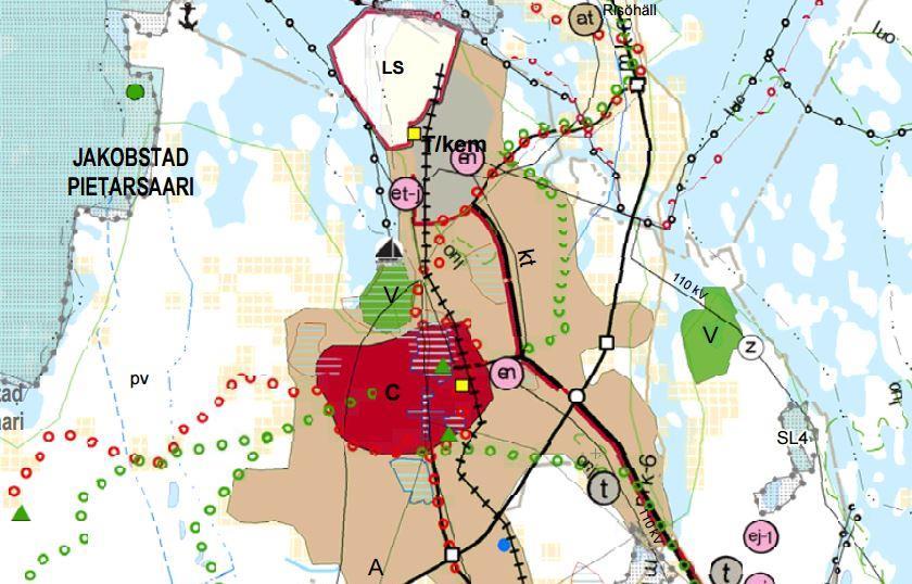 Sivu 8 / LANDSKAPSPLAN MAAKUNTAKAAVA Markanvändnings- och bygglagen 32 : Landskapsplanen skall tjäna till ledning när generalplaner och detaljplaner utarbetas och ändras samt när åtgärder annars