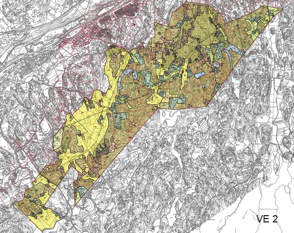 Kaavaluonnos 7 VE 2 Teoreettinen uusien vakituisten asuinrakennuspaikkojen (58 kpl) mahdollistama asukaslisäys 174 asukasta (nyk.