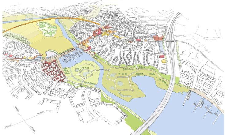 3.5 LTERNTIV FÖR SPÅRTRFIKEN Förlängningen av östmetron i riktning med kusten hänger samman med byggandet i Östersundom.