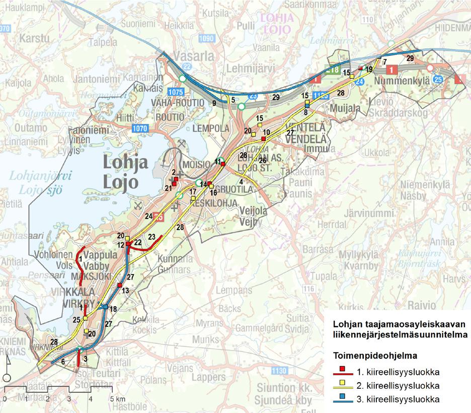 Lohjan taajamaosayleiskaavan liikennejärjestelmäsuunnitelman päivitys 35 4.