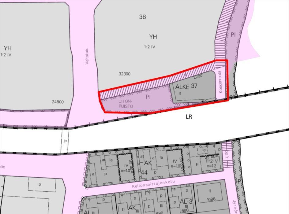 4. Kortteli 37, Koskenranta Vastuuhenkilö: Nicholas Coull Asuinkerrostalotontti, Maanomistus Kaupunki/valtio Yksityinen Pinta-ala (%) 4300 m² (73%) 1600m²