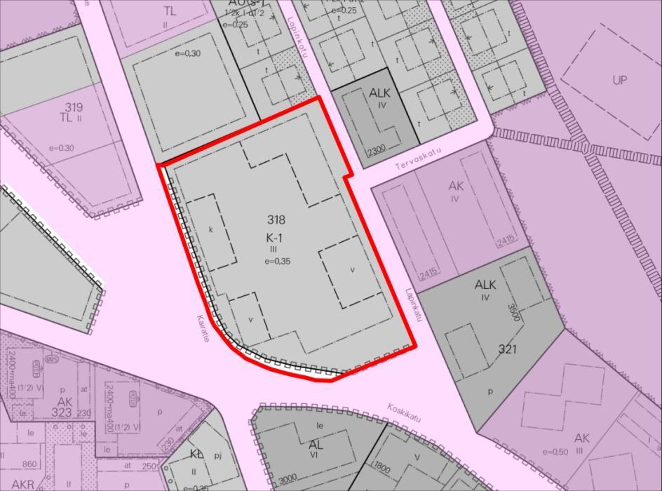 5. Kortteli 318, varikkoalue, Kairatie Vastuuhenkilö: Timo Hätönen Asuin-, liike- ja