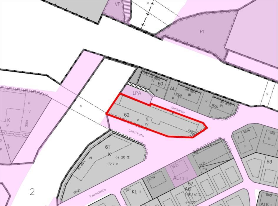 21. Veitikantie 2-8, kortteli 62, tontti 2 Vastuuhenkilö: Taneli Heikkilä Asuinkerrostalojen korttelialue.