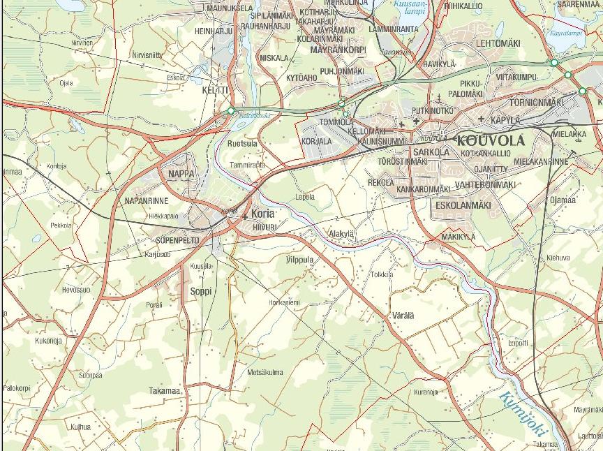 1. Kohteen kuvaus 1.1 Sijainti Pilottikohde (Pt 14567/01/1000-1500 ja 1500-2550 Metsäkulma, Koria) sijaitsee Korialla entisen Elimäen kunnan alueella Metsäkulman paikallistiellä, kuva 1.