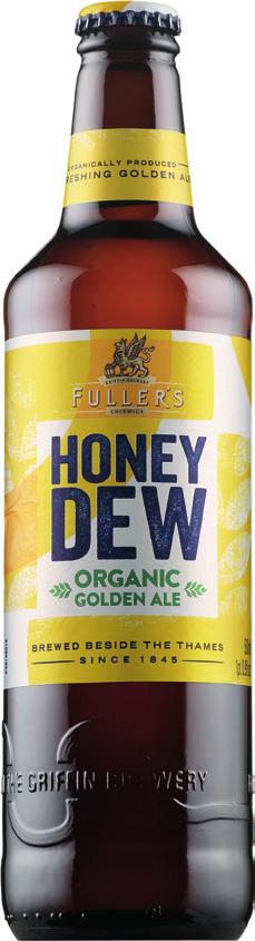 Olutopas 2017: 92 p 009376 0,5 l / 3,98 ENGLANTI FULLER S ORGANIC HONEY DEW 5% Fuller, Smith & Turner Luomuhunajalla maustettu Ale. Keskitäyteläinen ja keskiasteisesti humaloitu.