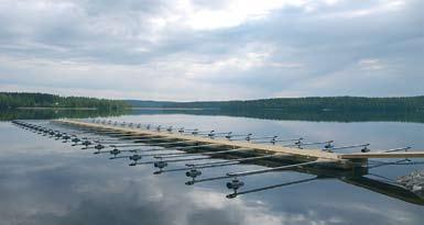 Venesatamat Veneaisat Veneaisojen avulla saadaan samaan laituriin kiinnitettyä mahdollisimman paljon veneitä.