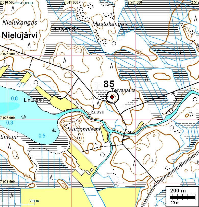 19 1:12 000 Löytöpaikat Nämä eivät ole muinaisjäännöspaikkoja eivät suojelukohteita KINNULA 1 KIERINLAHTI Ajoitus: rautakautinen Laji: löytö Kartta: 2334 05 x: 7029 35 y: 2552 14 z: 132 p: 7030 42 i: