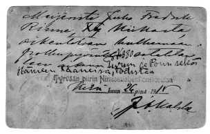 Vähätaloon tuli seuraavaksi isännäksi Kauvatsalta Juha Oskari Järviniittu (myöh. Vähätalo, s. 1883, k. 1938), vanhemmat Yttilän Ylhäisen torppari, myöh.