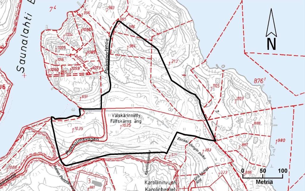 18 12 Kohdekortit Kortti 1) Rauhoitettava alue: Itäniityn laakso (Laajasalo) Pinta-ala: 7,09 ha Kylä/kaupunginosa Tila ja Rn:o Omistaja Laajasalo 412 Stenberga 1:213 Helsingin kaupunki Laajasalo 412