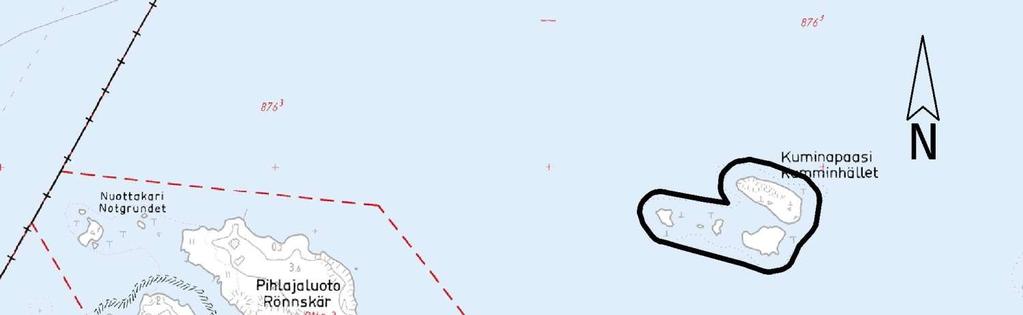 47 Kortti 17) Rauhoitettava alue: Kuminapaasi Pinta-ala: 2,7 ha Kylä Tila ja Rn:o Omistaja Vuosaari 435 Vesialue 876:3 Helsingin kaupunki Kaavat ja suunnitelmat: - Yleiskaava2002: virkistysalue -