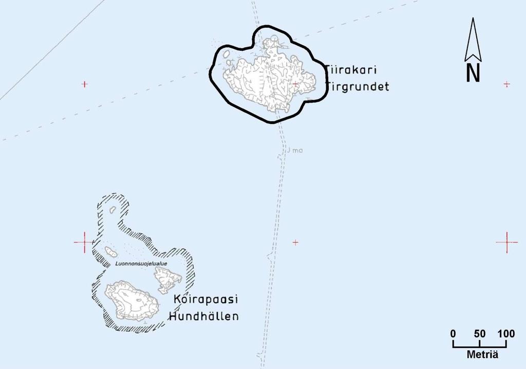 52 Kortti 21) Rauhoitettava alue: Tiirakari Pinta-ala: 2,66 ha Kylä Tila ja Rn:o Omistaja Töölö 432 Töölö-Tölö 1:26 Helsingin kaupunki Kaavat ja suunnitelmat: - Yleiskaava2002: virkistysalue