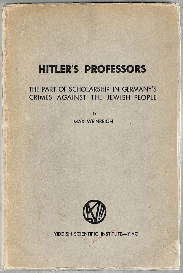 Onko aina hyvää jos (tutkimus)tietoa käytetään päätöksenteossa? German scholarship provided the ideas and techniques which led to and justified this unparalleled slaughter. (Weinreich 1946, p.