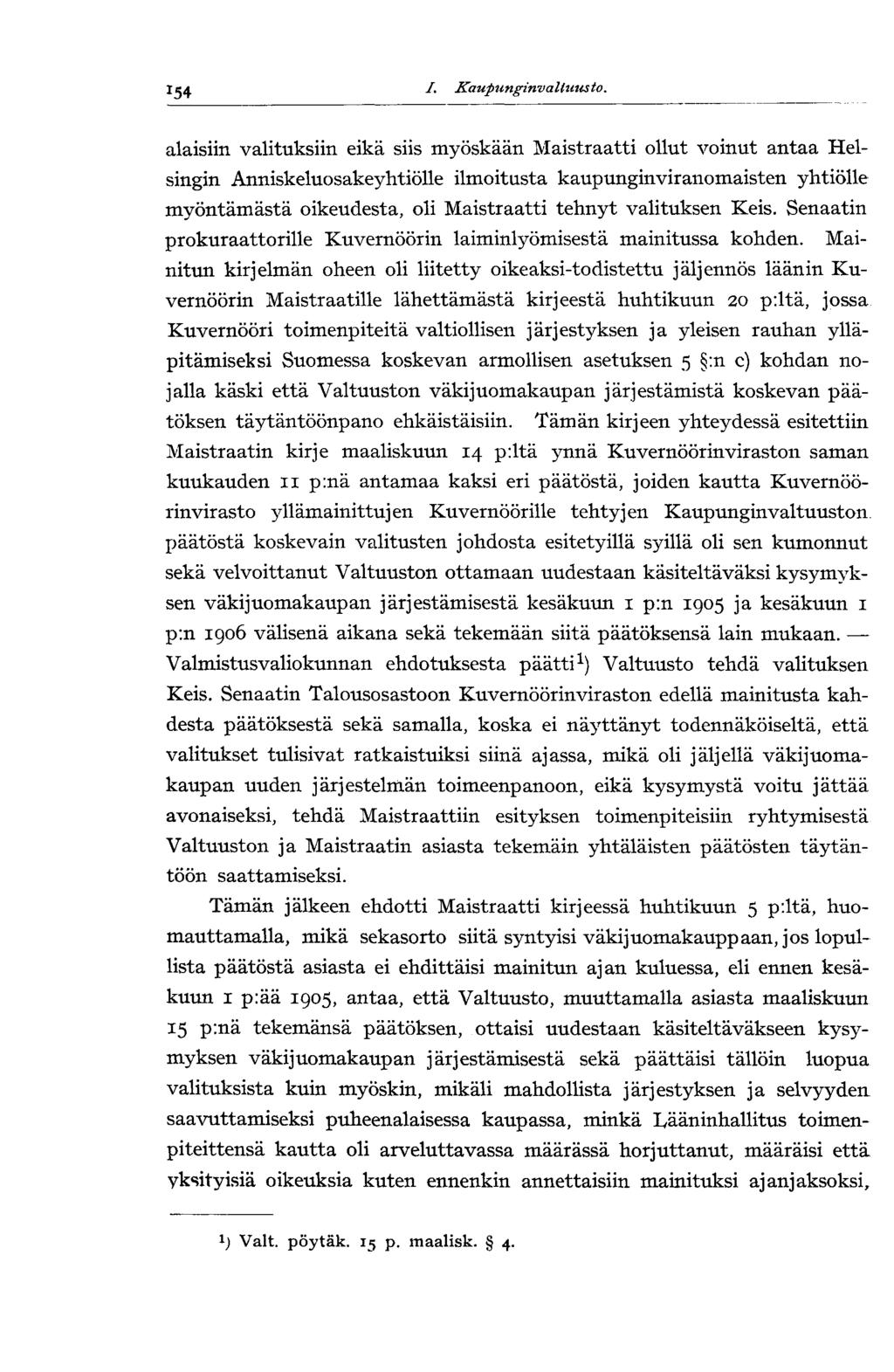 160 I. Kaupunginvaltuttsto.
