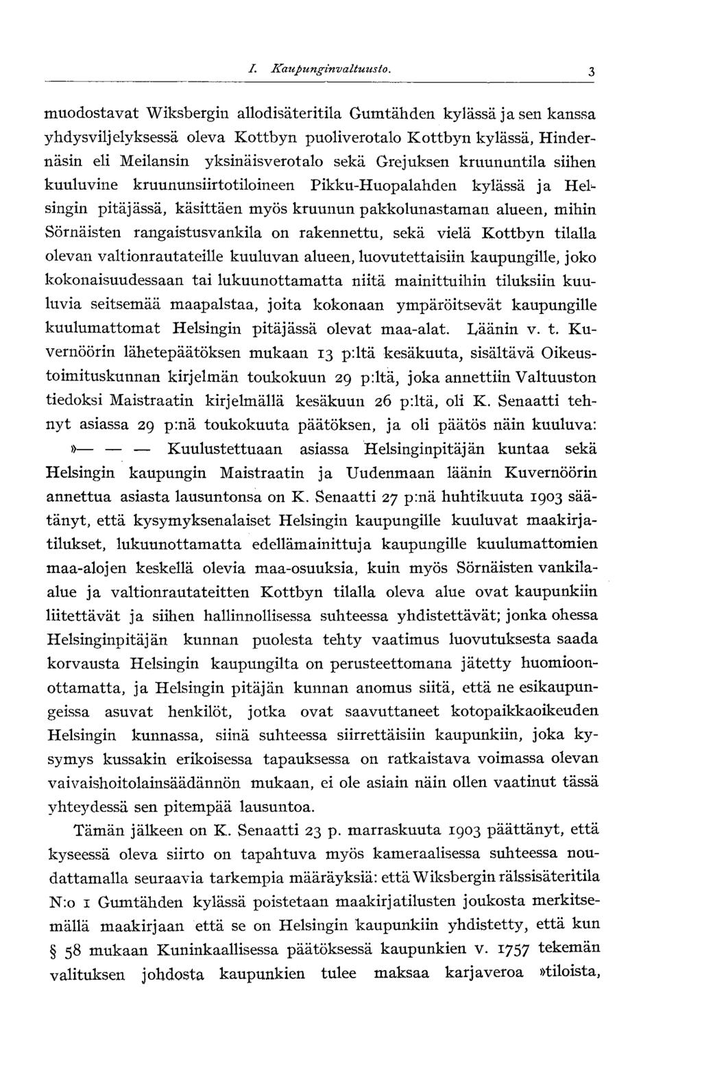 I. Kaupttnginvalttiusto.