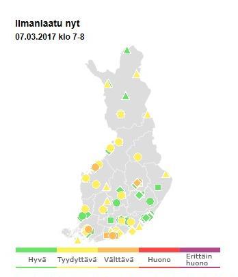 TAMPEREEN ILMANLAATU 2016 Päästöt ja ilmanlaadun