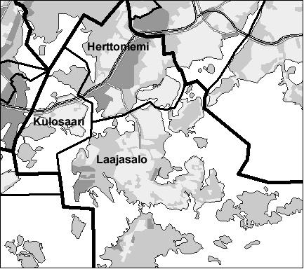 6 Kaakkoinen suurpiiri Copyright Helsingin kaupunki, Kaupunkimittausosasto 41/23 Asukastiheys h/km2 Asuntojen keskikoko m2 Asuntokuntien keskikoko Korkeakoulututkinto 15 1 3,5 5 12 8 3 4 9 6 2,5 3 6