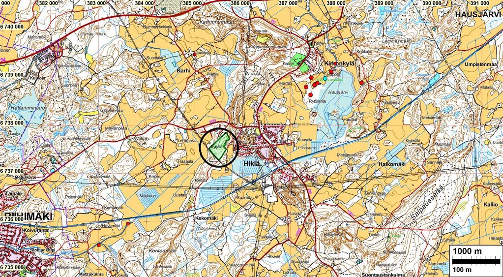 2 Sisältö Kansikuva: Perustiedot... 2 Yleiskartat... 3 Vanhat kartat... 4 Inventointi... 5 Alueen pohjoisosan mäen laelta länsi-luoteeseen.