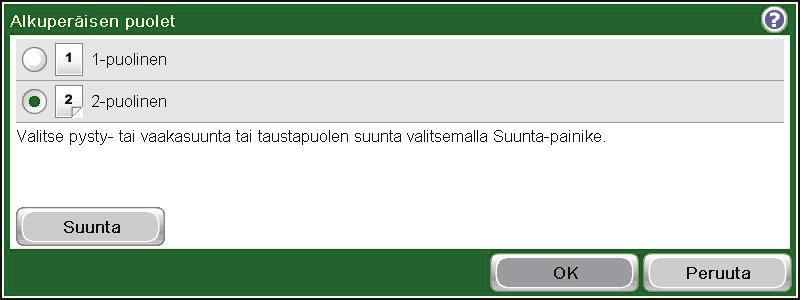 6. Jos lähetettävä asiakirja on kaksipuolinen, valitse