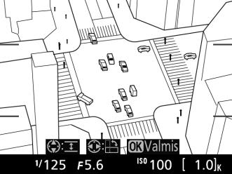 Aseta tarkennuspiste monivalitsimen avulla tarkennettavalle alueelle ja paina laukaisin puoleenväliin tarkentaaksesi (huomaa, että vaihtoehdot häviävät näytöltä hetkeksi automaattitarkennuksen