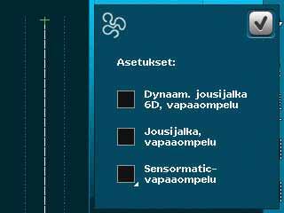 Vapaa kiemuratikkaus Vapaa kiemuratikkaus antaa työhön tekstuuria ja mielenkiintoisen pinnan yhdistäen samalla kerrokset toisiinsa. Vapaa kiemuratikkaus tehdään siten, että syöttäjä on pois käytöstä.