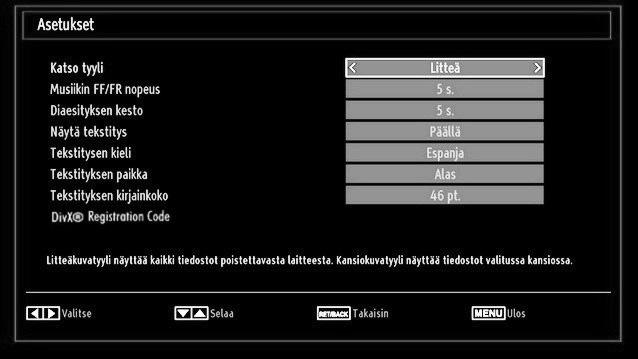 Jos käynnistät toiston tai Ok-painikkeella ja aktivoit, symbolit, musiikki tai video toistetaan satunnaisessa järjestyksessä. 0.