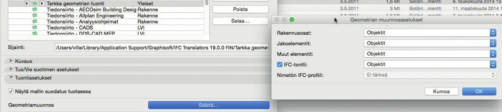 Syntyvän objektin pisteisiin voi tarttua. Malli on sovitettavissa pistepilvien mukaiseksi. Uusi malli on luotavissa pistepilvien avulla, jolloin mallinnusta ei tarvi aloittaa tyhjästä.