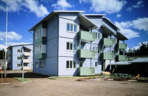 YLÖJÄRVI, 1996; 3 taloa, 19 asuntoa Suomalaiset puukerrostalot: - 1.9.1997: max.