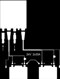 Esittely - DEFA Akkulaturit Huolehdi akusta Kahden 12 V -akun sarjaankytkennässä 24 V -järjestelmäksi, lähempänä miinusta oleva akku latautuu aina huonommin.