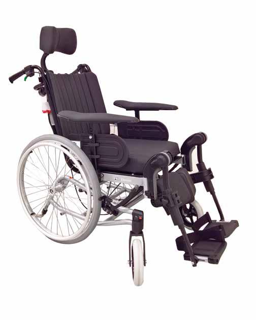 Invacare REA Clematis Comfort Lite Edullinen comfort-pyörätuoli kokoonpano erityisesti sairaala-, lainaamoja laitoskäyttöön Laadukas Rea Clematis runko Comfort Lite selkäosa Vakiona konepestävä