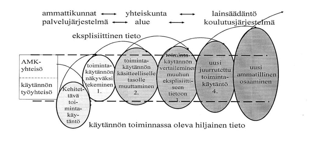 10 siitä uuden toimintatavan kirjaamiselle. Tämä uusi kirjaamisen toimintatapa muuttaa henkilökunnan tapaa toimia ja tuo uuden tavan ajatella. (Ora-Hyytiäinen & Silvennoinen 2007.) 3.