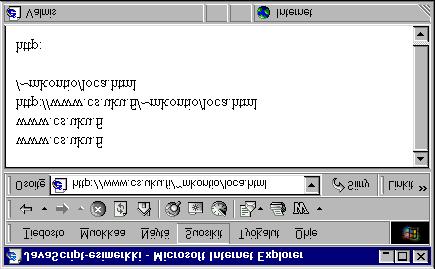 217 <!--// piilotetaan koodi JavaScriptiä tukemattomilta selaimilta document.writeln(location.host+"<br>"); document.writeln(location.hostname+"<br>"); document.writeln(location.href+"<br>"); document.