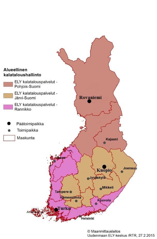 Valtion alueellinen kalataloushallinto uudistui