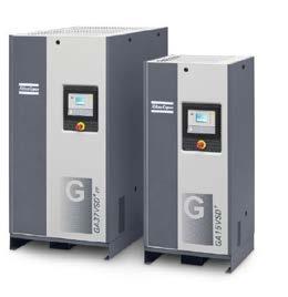 pieni tilantarve helppo asentaa tehokas Atlas Copco -ruuvielementti G 7EL G11 EL G15 EL Maksimi käyttöpaine 10 bar 10 bar 10 bar Vapaan ilman tuotto (FAD) 18,2 l/s 24,1 l/s 29,1 l/s Sulakekoko