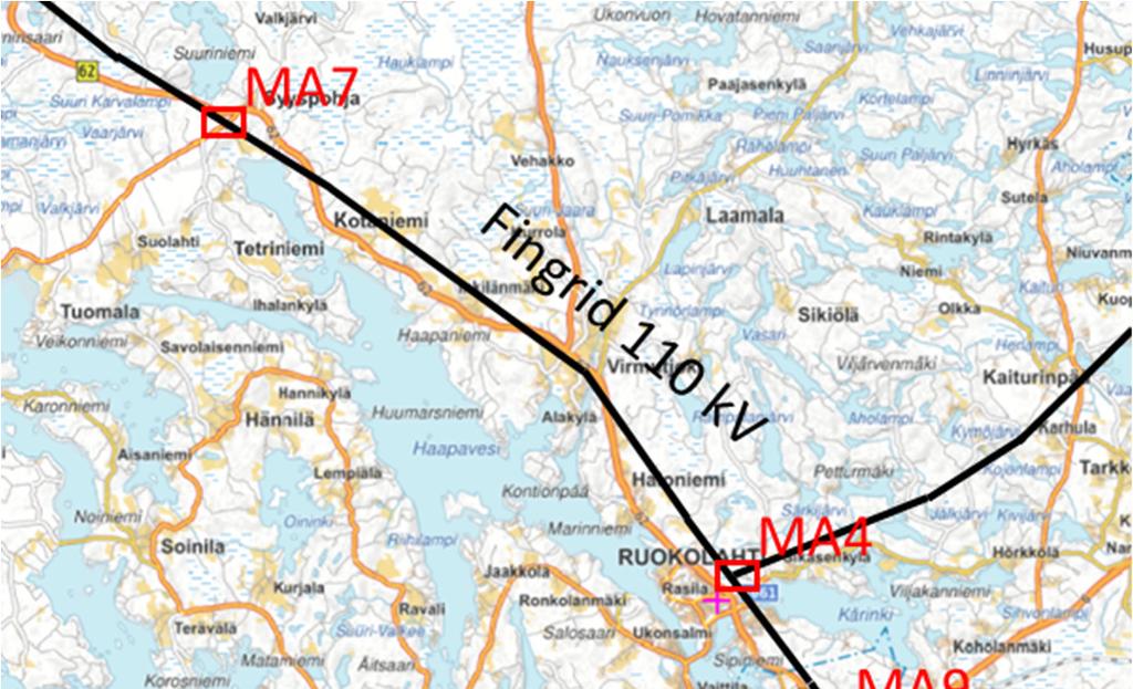 41 Sähkönjakeluverkkoa syötetään seitsemän sähköaseman kautta, joista kuusi on kytketty Fingridin 110 kv kantaverkkoon.