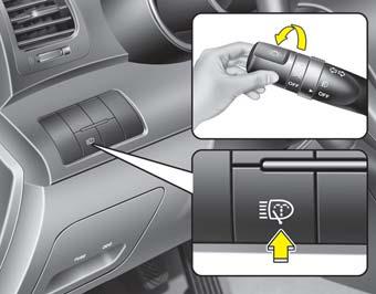 Autosi ominaisuudet HUOMAUTUS Tarkasta ajovalojen pesulaitteet säännöllisesti, jotta varmistuisit siitä, että pesunestettä suihkutetaan oikein ajovaloumpioihin.