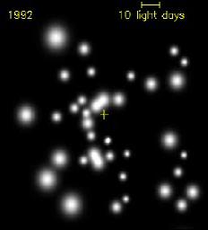 Mustan aukon massa Binney & Merrifield, Galactic Astronomy Linnunradan ytimessä olevan mustan aukon massaksi on määrätty arvo M BH =4.