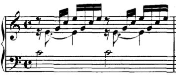 Bachin käyttämien murrettujen sointujen sijaan Shostakovich pitäytyy yhtenäisissä soinnuissa, jotka vain välikkeenomaiset 1/8-nuoteista koostuvat melodiset linjat rikkovat.
