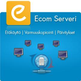 5 3.2.2 Ecom Serveri Ecom serverin avulla yritys pystyy ulkoistamaan Ecom -palvelimen ja täten saamaan etäkäyttömahdollisuuden, joka mahdollistaa ohjelmiston käytön paikasta riippumatta.